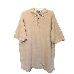 Enza Mens Polo Shirt Beige  Mens XXLg